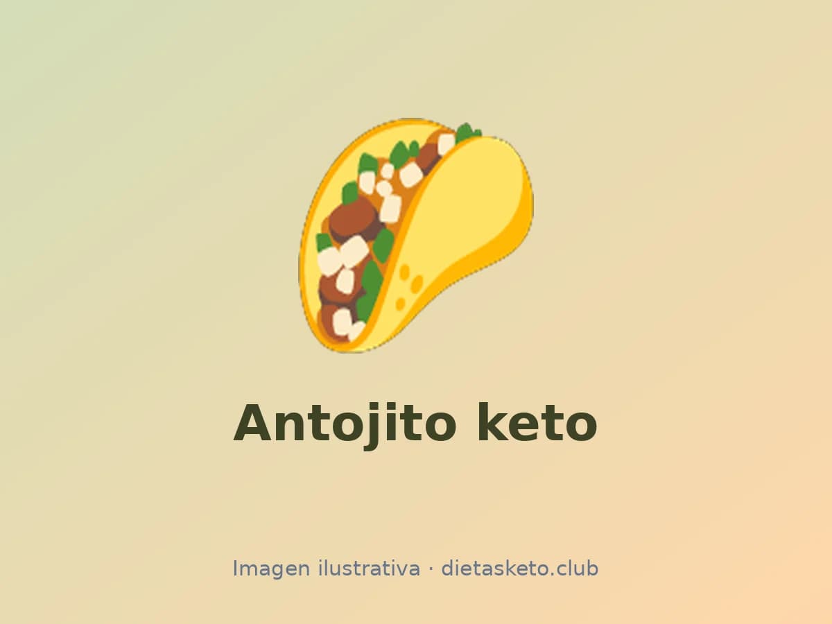Sopes Keto de Chorizo y Queso, imagen ilustrativa