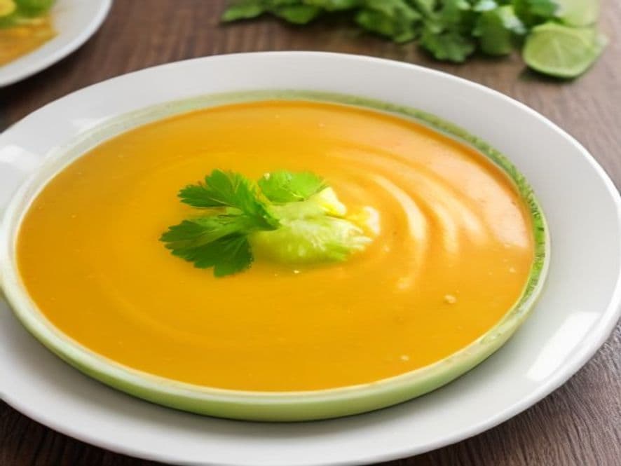 Bisque de Habas Keto con Aguacate y Poblano