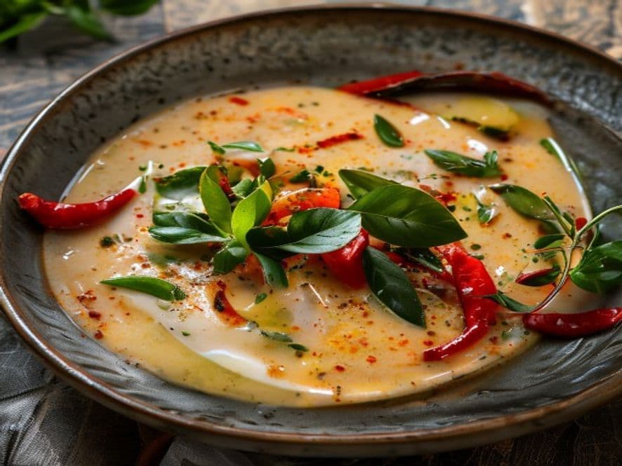 Bisque de Médula con Chile Ancho Keto