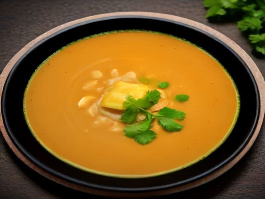 Bisque de pollo con epazote Keto
