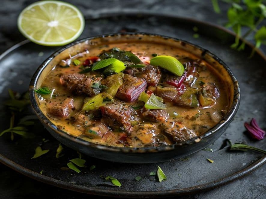 Bisque de res con médula keto
