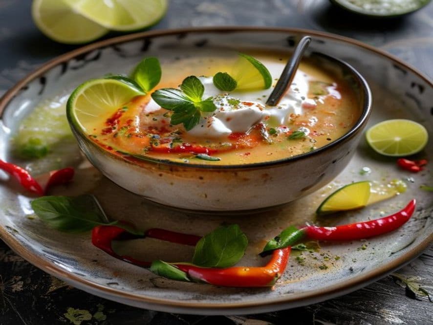 Bisque de Tomatillo Frío Keto