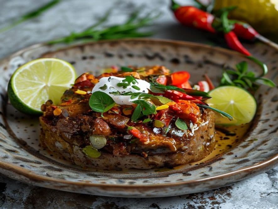 Borrego en adobo keto para cena