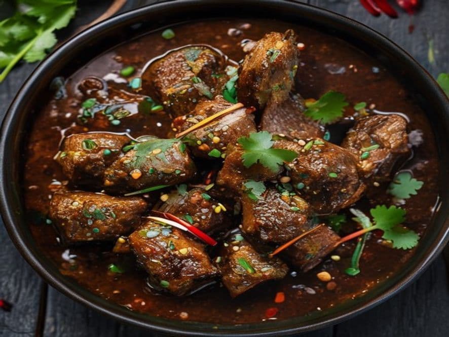 Cabrito en Mole Colorado Keto