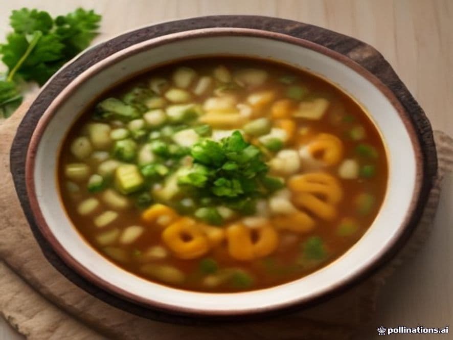 Caldo de Champiñones con Crema Keto