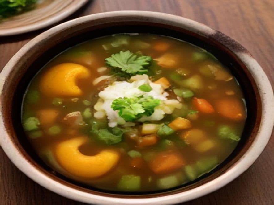 Caldo de Frijol Negro Keto Cremoso con Aguacate