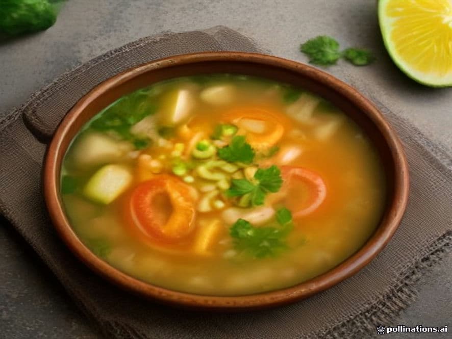Caldo de hinojo y limón Keto al estilo mexicano