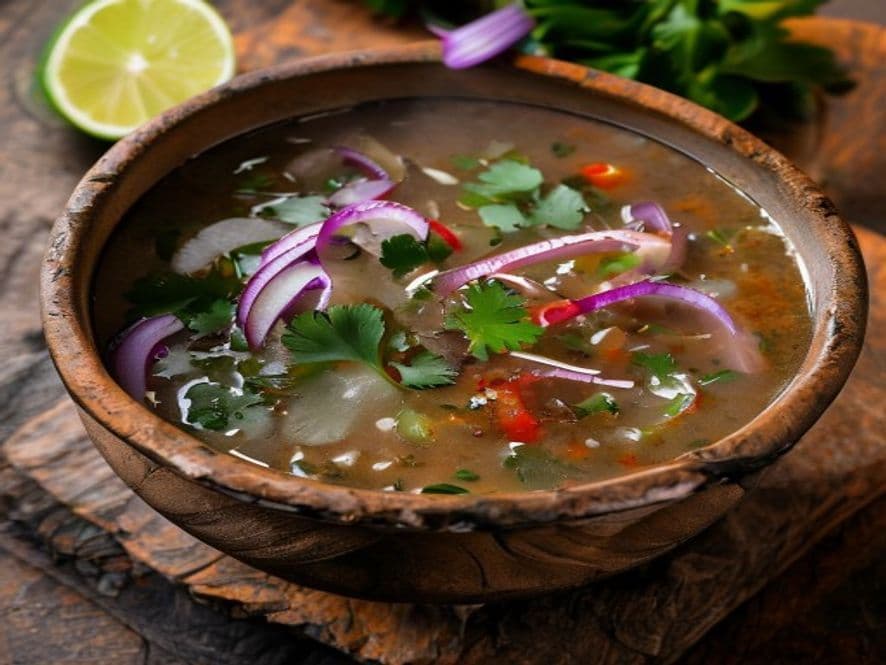 Caldo de Hongos Silvestres Keto con Epazote