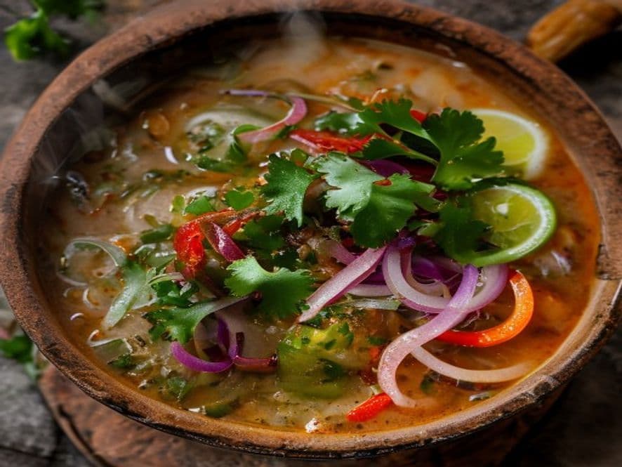 Caldo de mariscos mixtos keto