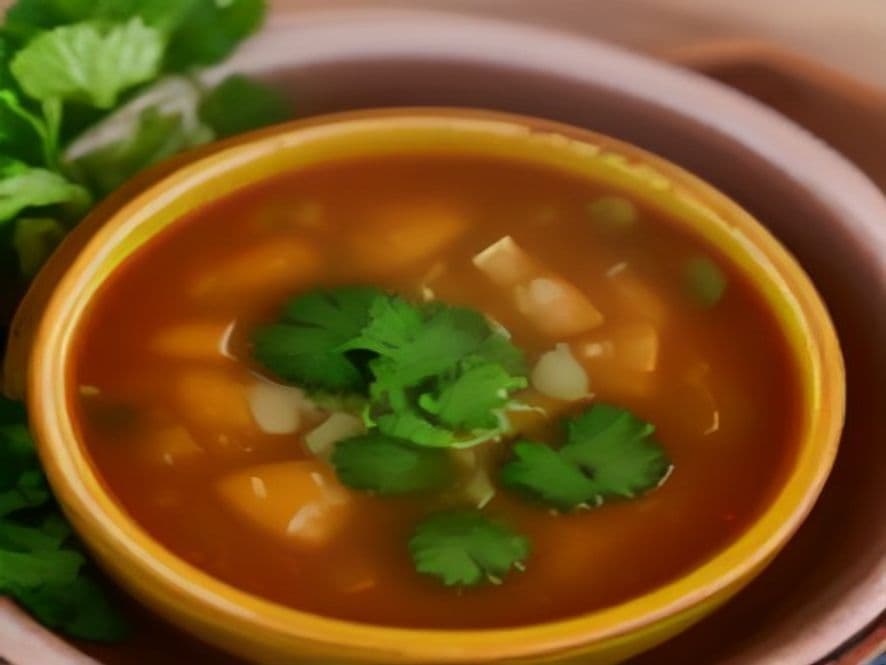 Caldo de Pollo con Chile de Agua Keto