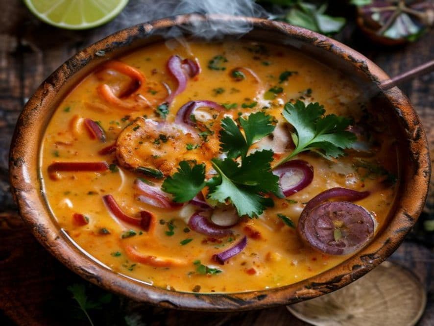 Caldo de Queso Cheddar con Tocino Keto