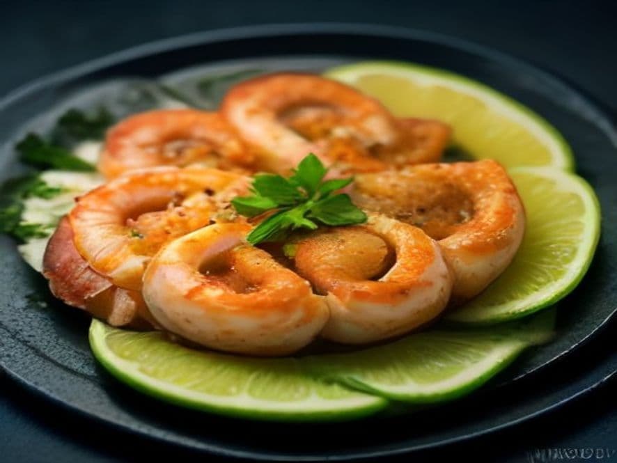 Camarón a las brasas keto para cenar