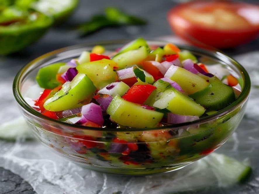 Ceviche Keto de Almeja Verde con Pepino