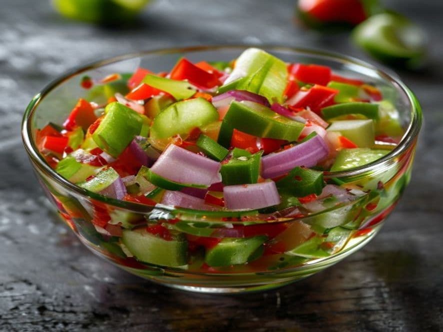 Ceviche Keto de Callo de Hacha Verde con Pepino