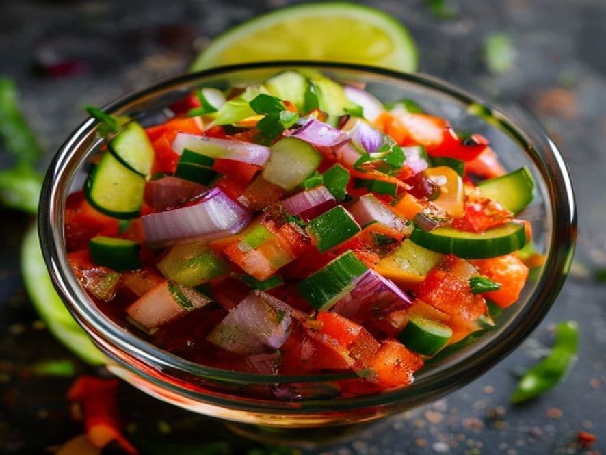 Ceviche Keto de Camarón Rojo Picante