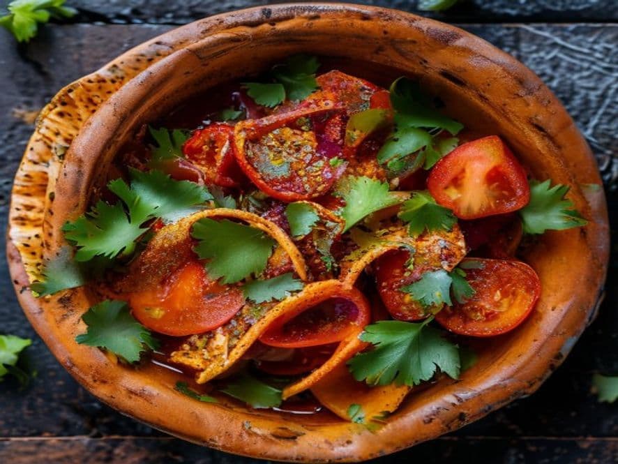 Chivo en salsa de chile mulato keto