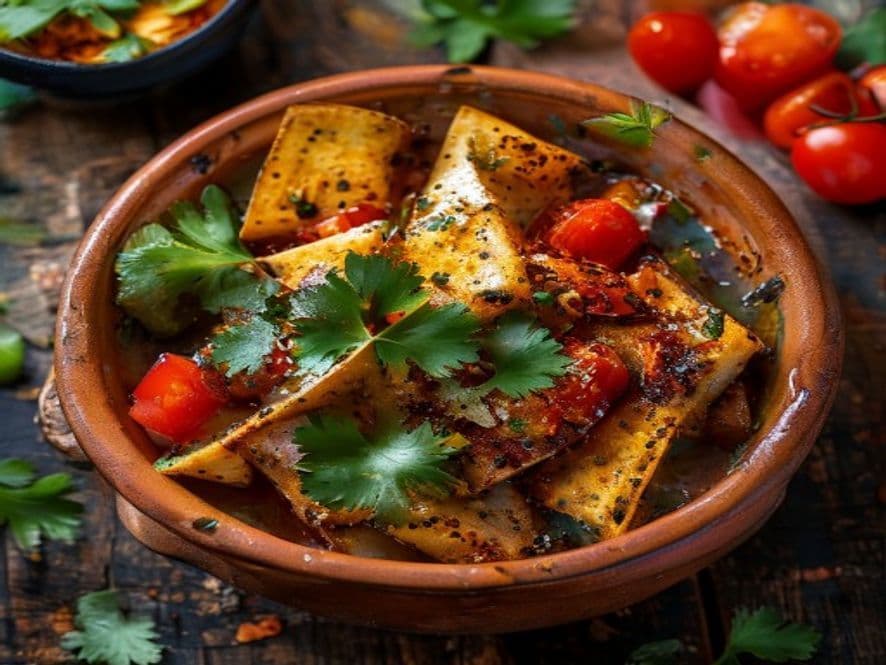 Codorniz en salsa de chile mulato keto para cenar