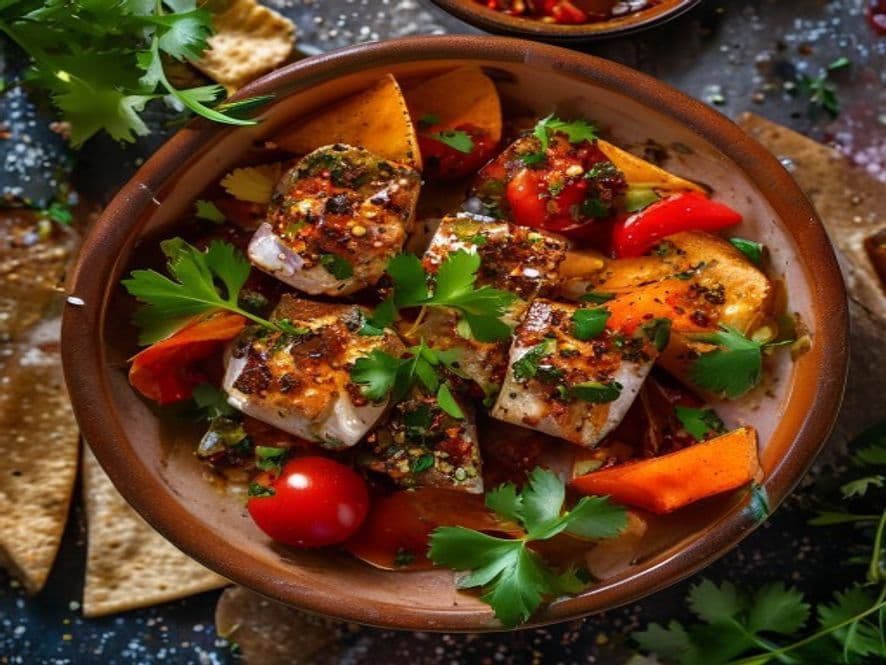 Codorniz en salsa de morita keto para cenar