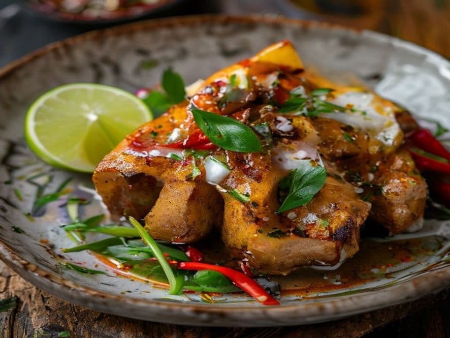 Conejo en adobo keto para cena