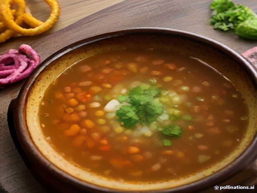 Consomé de Médula con Salsa Keto y Crujientes de Chicharrón