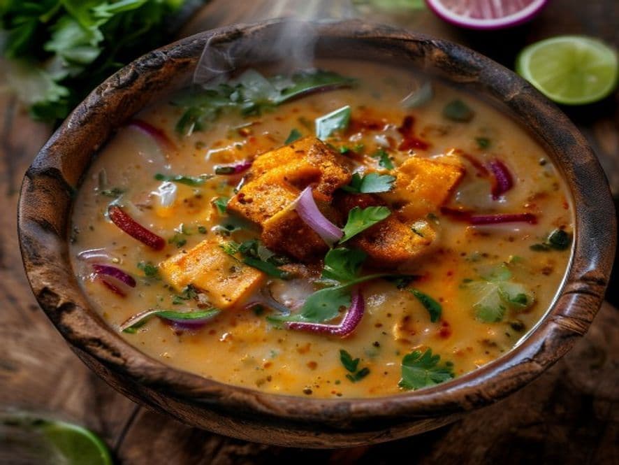 Consomé de queso cheddar con tocino keto