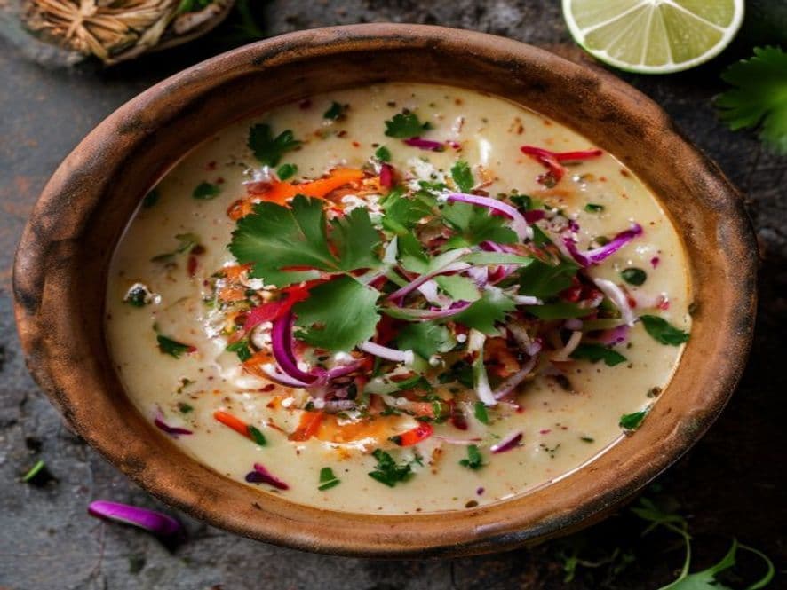 Crema de jícama con jengibre Keto