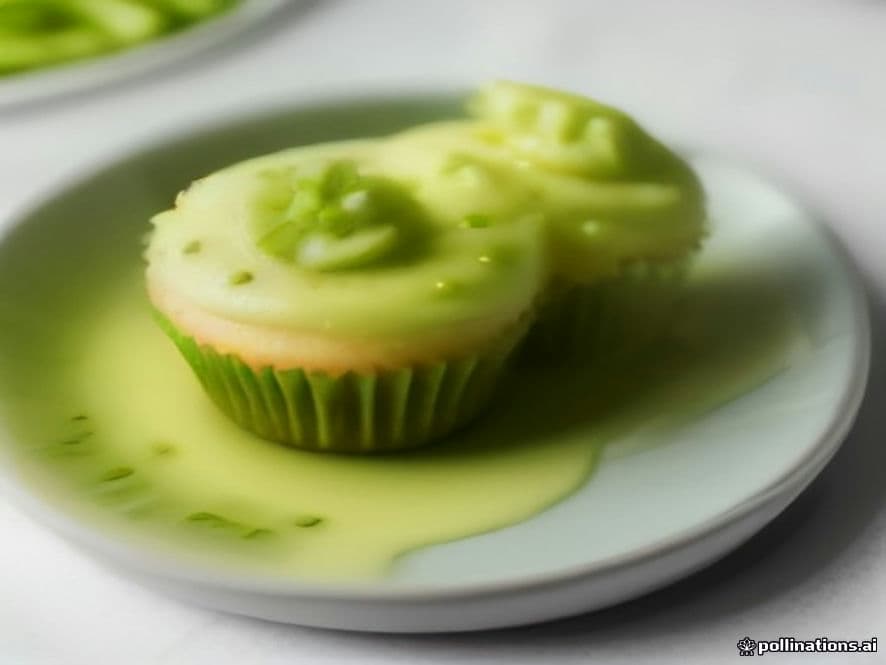 Keto Cupcakes de Matcha con Glaseado de Queso Crema