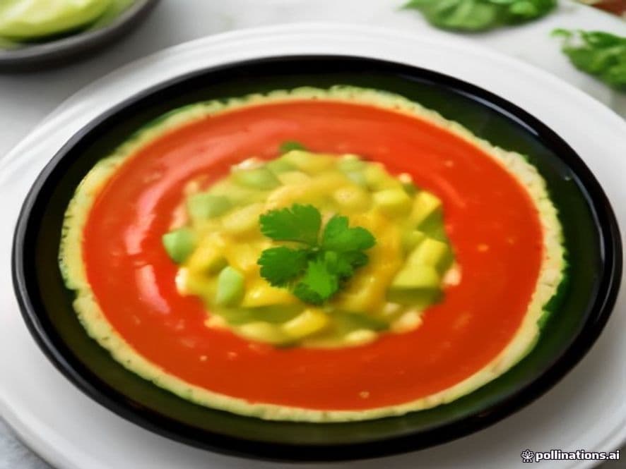 Gazpacho Keto Estilo Mexicano sin Pan