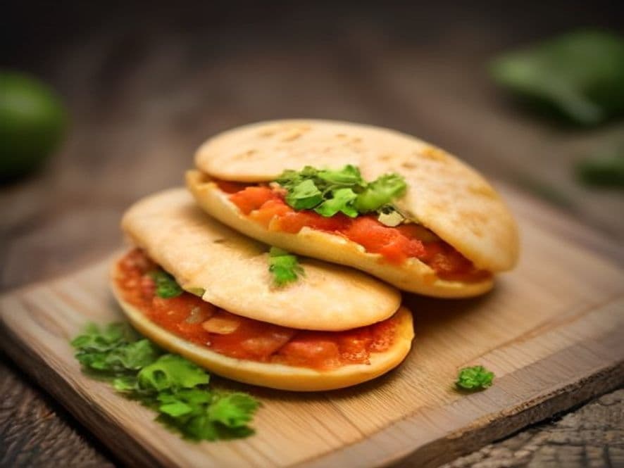 Gorditas Keto de Chicharrón en Salsa Verde