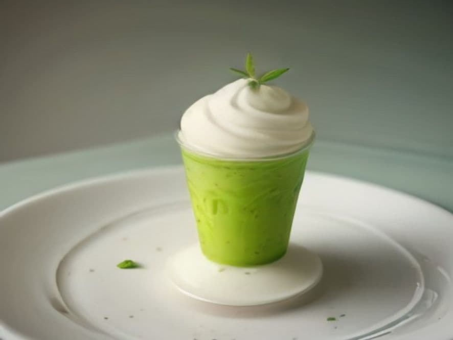 Helado Keto de Matcha con Crema de Coco