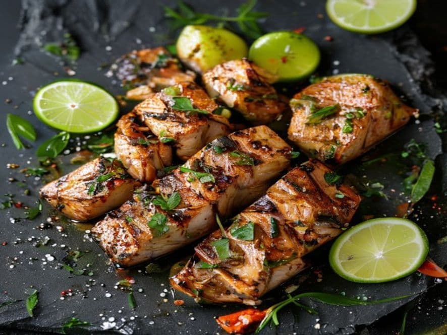 Huachinango a la Plancha Keto con Aderezo Cítrico de Aguacate