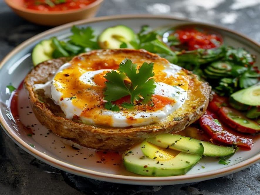 Huevos a la Copa con Coliflor Salteada Keto