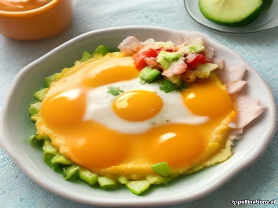 Huevos al horno con calabacita y queso manchego Keto