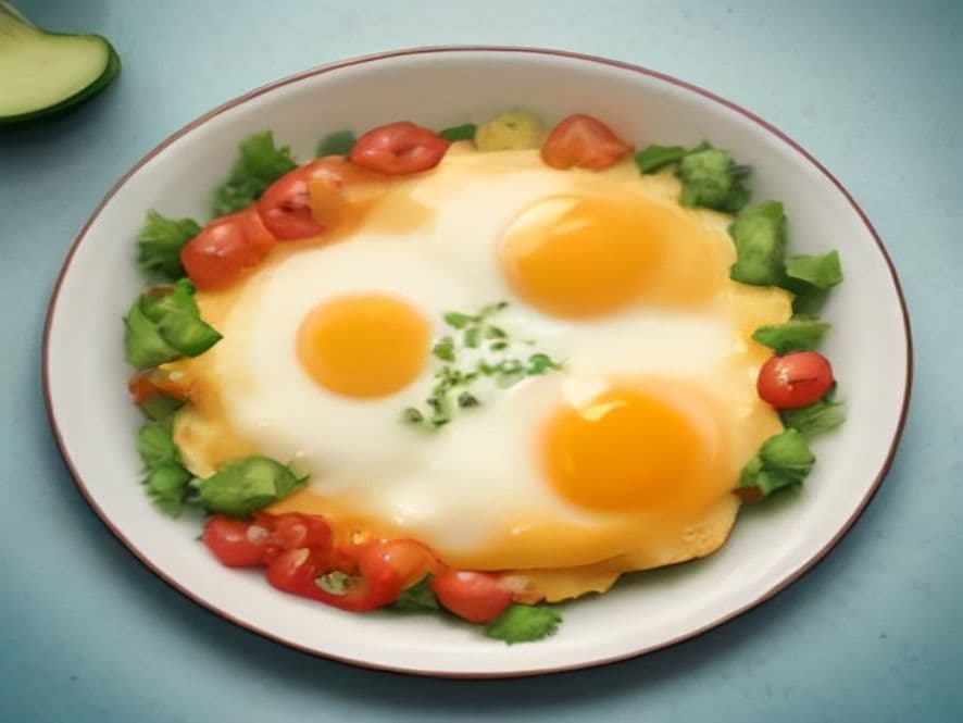 Huevos al horno con chile de agua oaxaqueño Keto