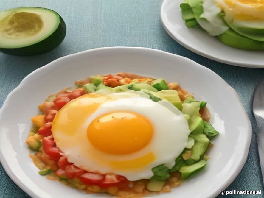 Huevos al Horno Keto con Queso de Cabra y Poblano