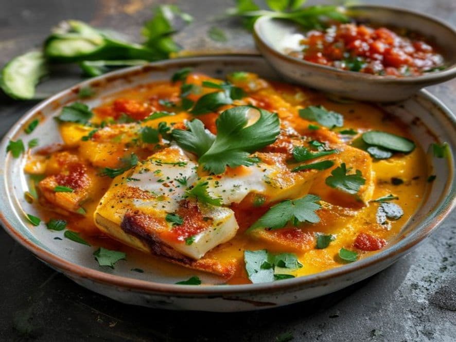 Huevos al horno con queso Oaxaca y jalapeño Keto