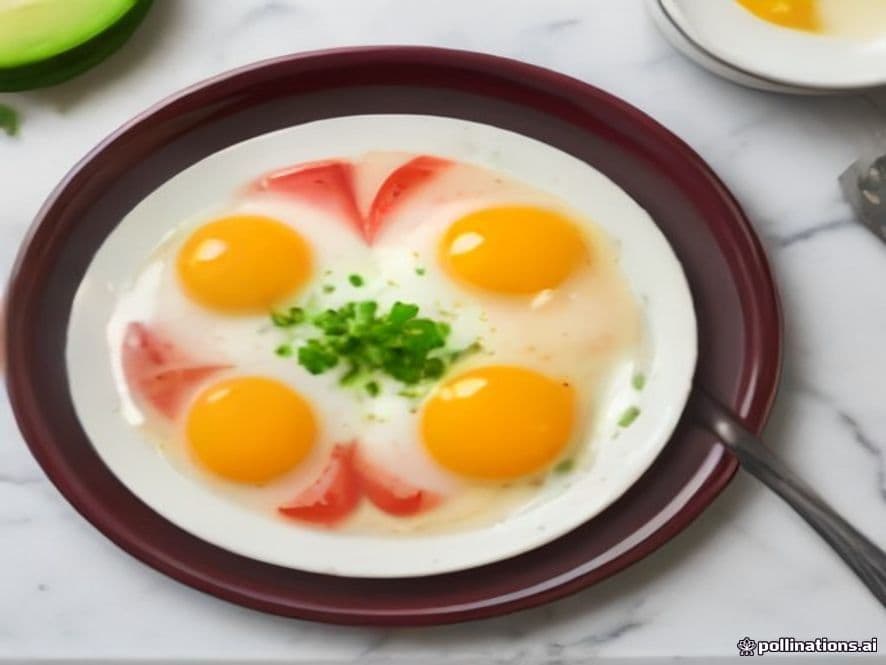Huevos al horno con rajas poblanas y crema keto