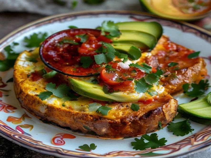 Huevos al horno con salchicha y mostaza keto