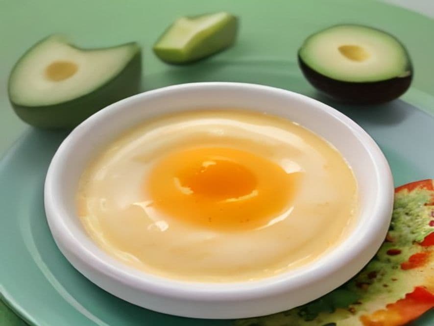 Huevos al vapor con queso panela y chile keto
