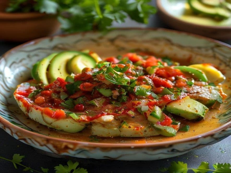 Huevos en Cazuela de Barro con Col y Vinagre Keto