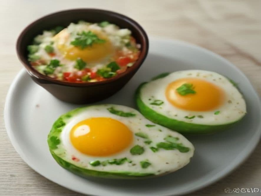 Huevos en Cocotte con Aguacate y Pico de Gallo Keto