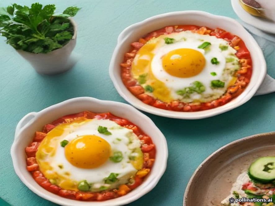 Huevos en Cocotte con Chapulines Keto