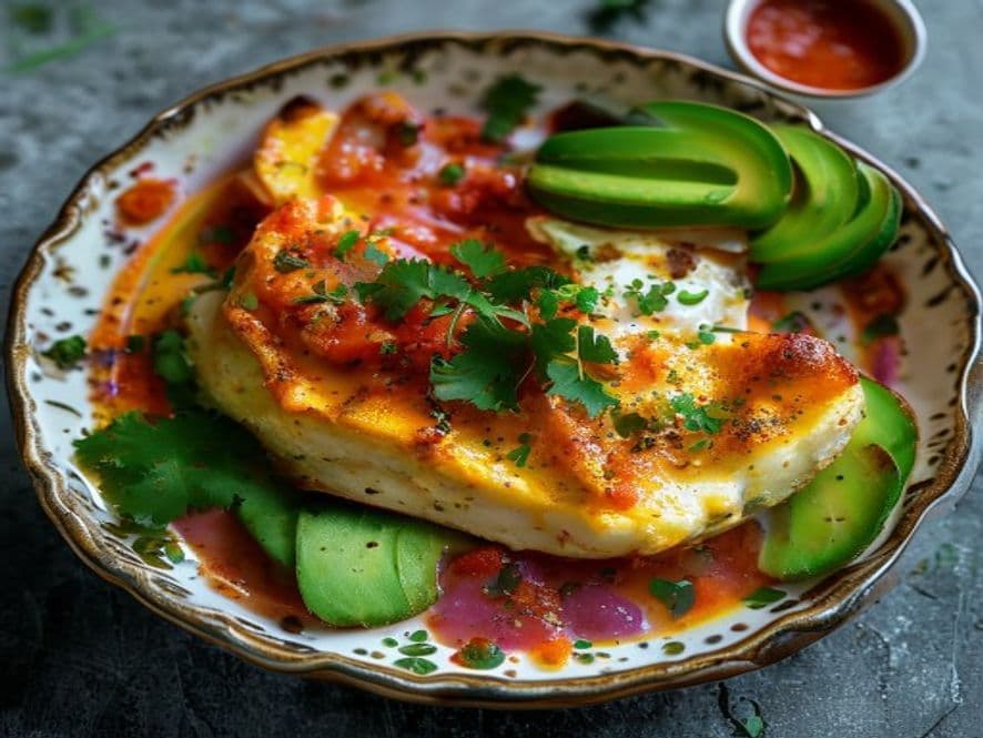 Huevos en Cocotte Keto con Crujientes Chapulines al Chipotle