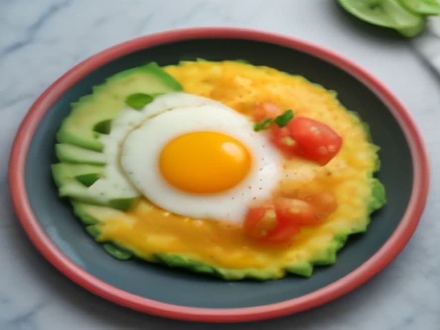 Huevos en Nido de Espinacas con Flor de Colorín Keto