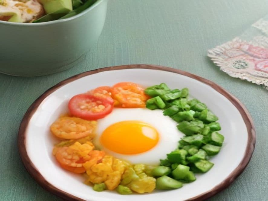Huevos en Nido de Espinacas con Gusanos de Maguey Keto