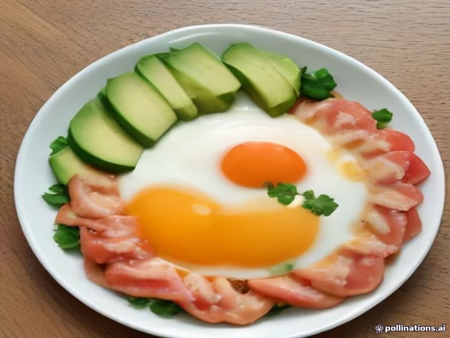 Huevos en Nido de Espinacas con Tocino Ahumado Keto