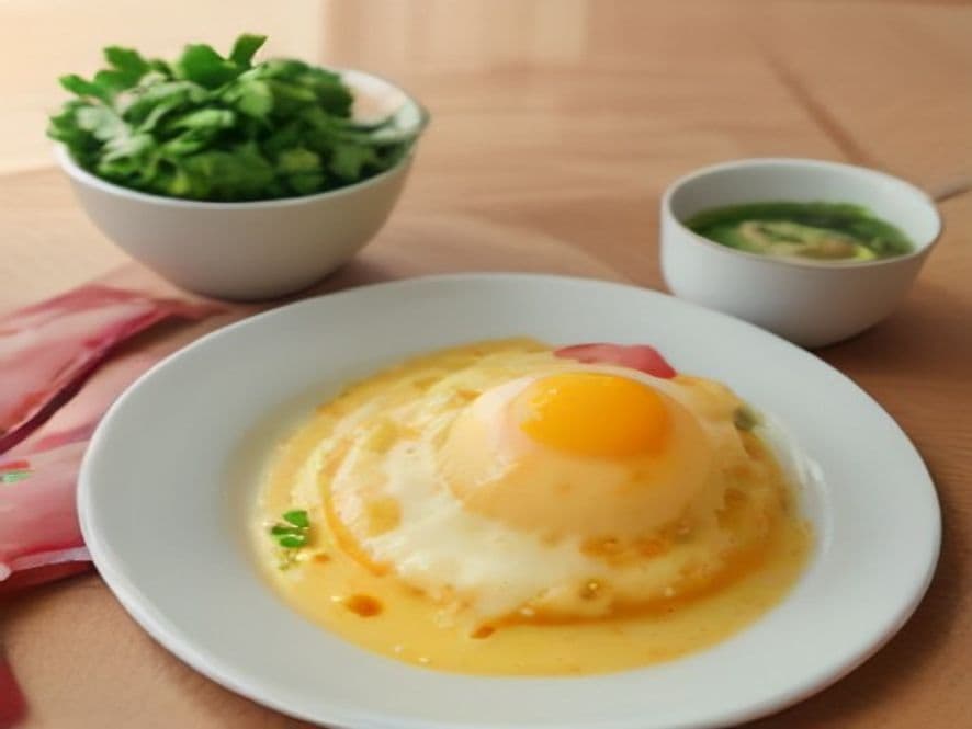 Huevos en ramekin con res deshebrada Keto