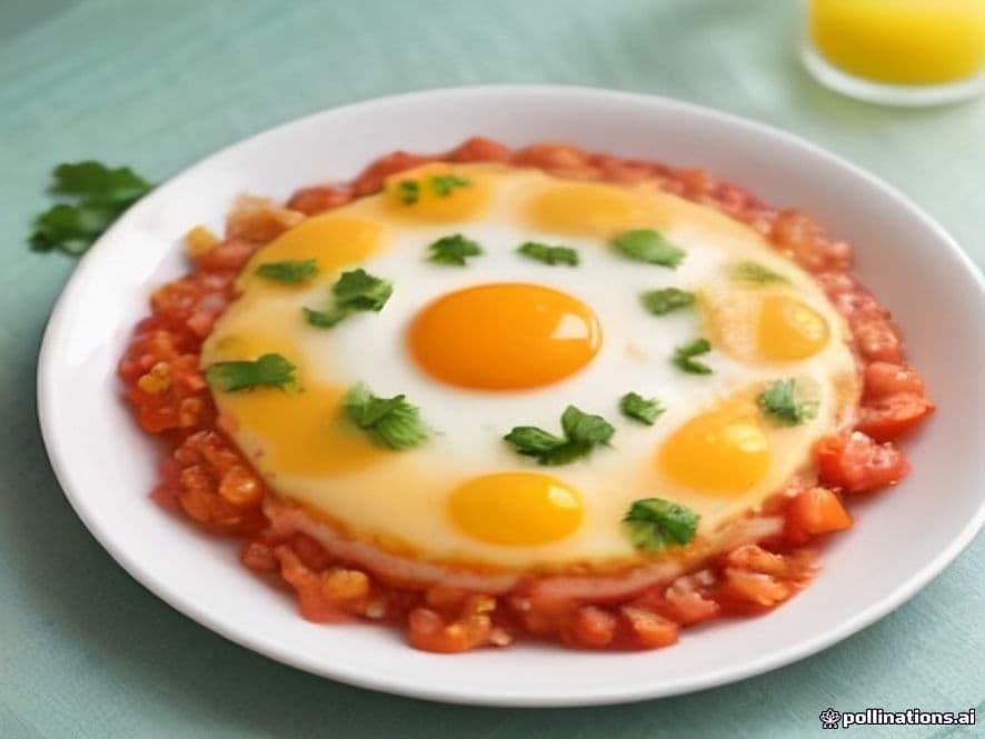 Huevos en Salsa Roja con Queso Manchego Keto