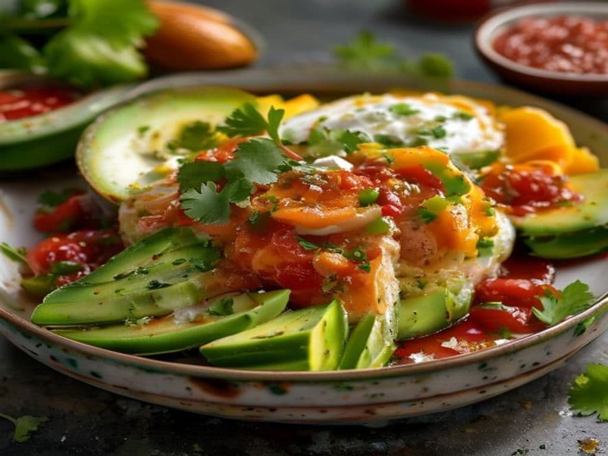 Huevos Escalfados con Aguacate Relleno Keto