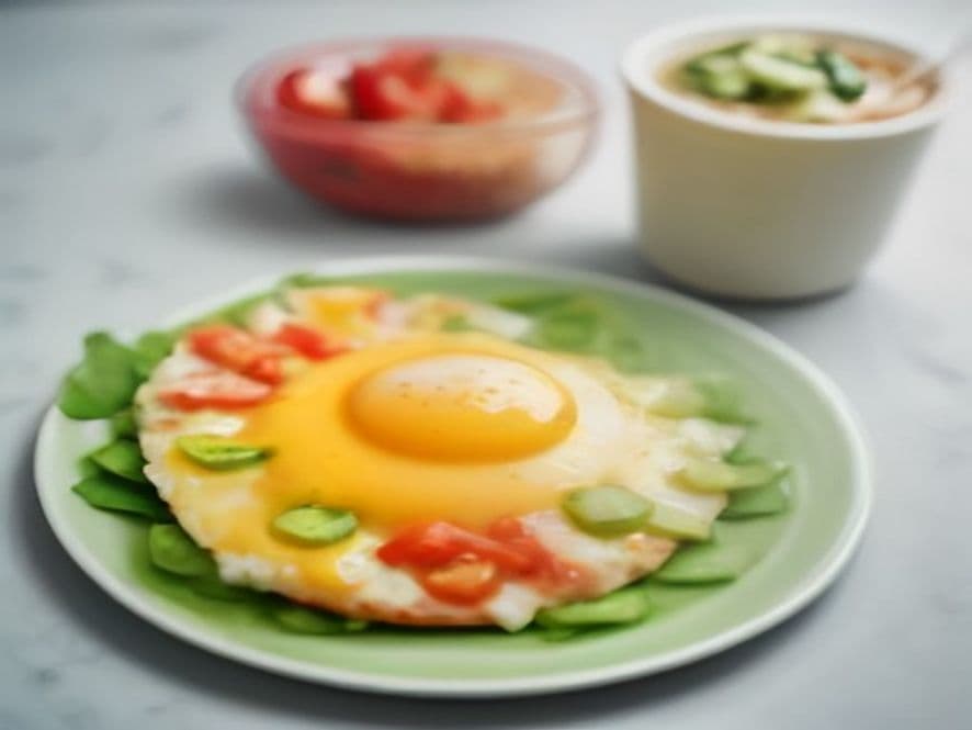 Huevos Escalfados con Aguacate y Pico de Gallo Keto